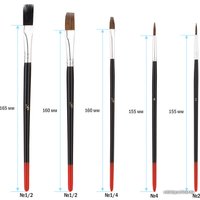 Набор кистей ArtSpace пони щетина плоская SB_3298 (15 шт)