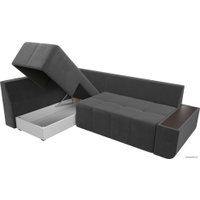 Угловой диван Mebelico Амадэус 109686 (левый, велюр, серый)