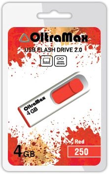 USB Flash OltraMax 250 4GB (красный) [OM-4GB-250-Red]