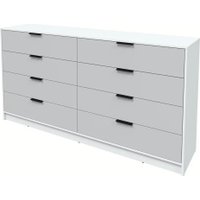 Комод Интерлиния Концепт КТ-К197 (серый/белый платинум)