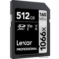 Карта памяти Lexar Professional 1066x SDXC LSD1066512G-BNNNG 512GB