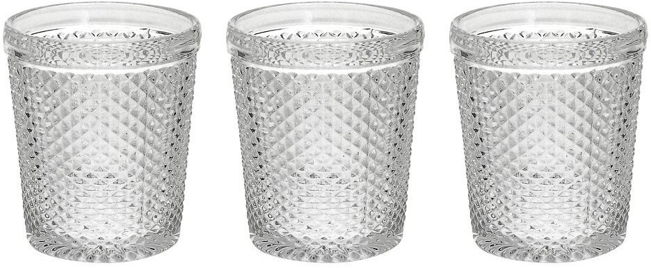 Набор стаканов для воды и напитков Tognana Glass Diamante N3585U15895 (3 шт, прозрачный)