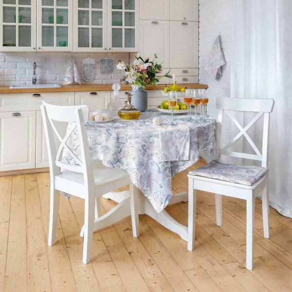 

Скатерть Verossa 144x144 757400 (птички серые)