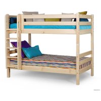 Двухъярусная кровать Мебельград Соня вариант 9 (массив сосны прозрачный лак)