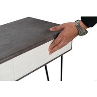 Консольный стол Калифорния мебель Телфорд (серый бетон/белый бетон)