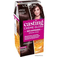 Крем-краска для волос L'Oreal Casting Creme Gloss 4102 холодный каштан