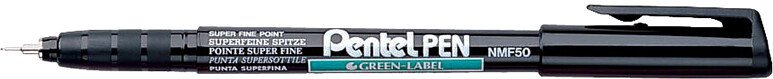

Маркер перманентный Pentel Green Label NMF50-AO (черный)