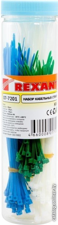 Стяжка для кабеля Rexant 07-7201 (200 шт)