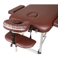 Массажный стол Atlas Sport складной 3-с алюминиевый 60 см (коричневый)