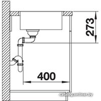 Кухонная мойка Blanco Zerox 500-IF Durinox (без клапана-автомата)
