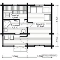 Русская баня Банилюкс К-7 5x6 м
