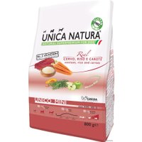 Сухой корм для собак Unica Natura Unico Mini с олениной, рисом и морковью 800 г