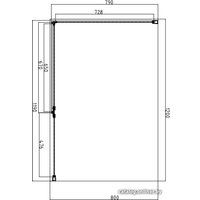 Душевой уголок Omnires Manhattan ADC12X-A+ADR80X