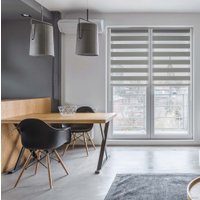 Шторы день-ночь Delfa Сантайм День-Ночь Масо МКД DN-41605 (73x160, серый)