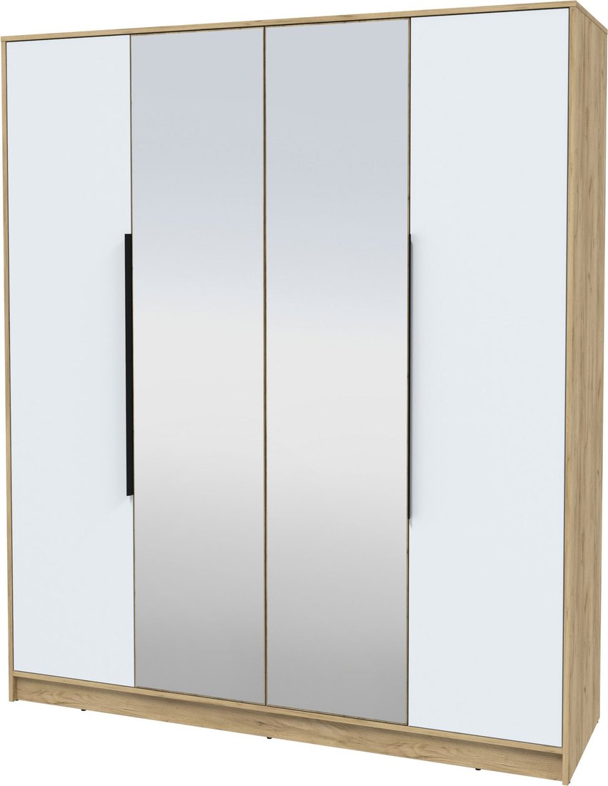 

Шкаф распашной Интерлиния Концепт КТ-Ш4з (белый платинум/дуб золотой)