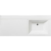 Умывальник Runo Гамма 120 лайт с левым крылом (белый)