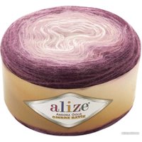 Пряжа для вязания Alize Angora Gold Ombre Batik 7244 150 г 825 м (сливово-лиловый)