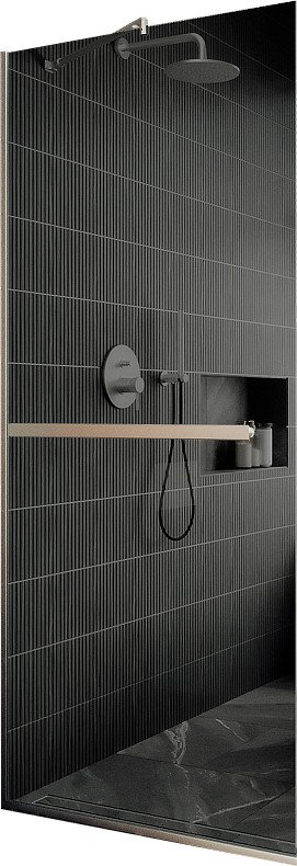 

Душевая стенка MaybahGlass 195x69 MGD-723-5у (графитовое стекло/хром матовый)