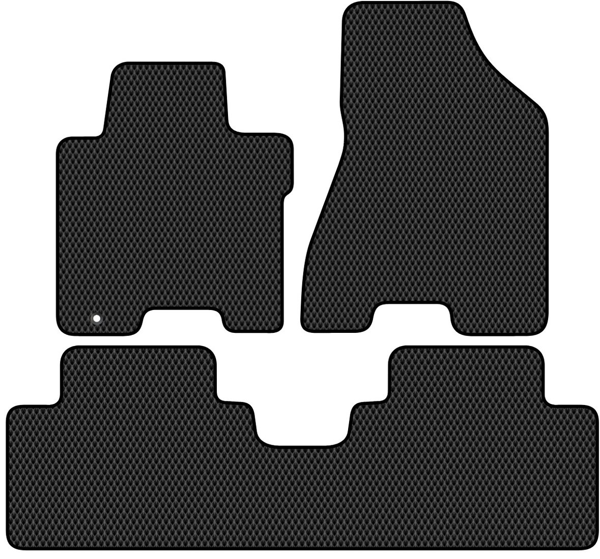 

Комплект ковриков для авто Alicosta Kia Sportage II (suv / KM) 2006 - 2010 (черный, ромб)