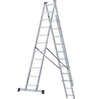 Лестница-стремянка Новая высота NV 123 алюминиевая трёхсекционная 3x11 ступеней