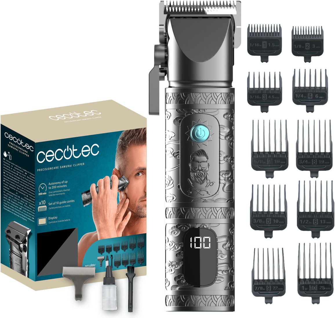 Машинка для стрижки волос Cecotec PrecisionCare Samurai Clipper 4455