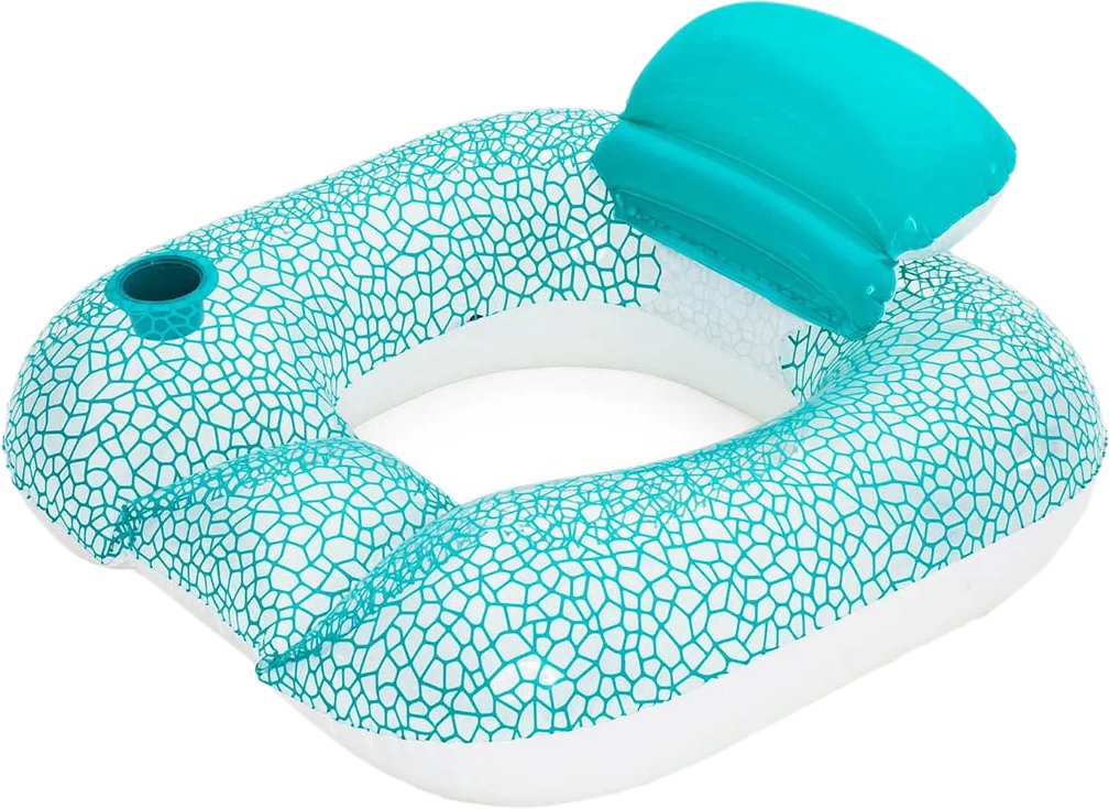 

Надувной шезлонг для плавания Bestway Flip-Pillow Lounge 43097 (белый/голубой)
