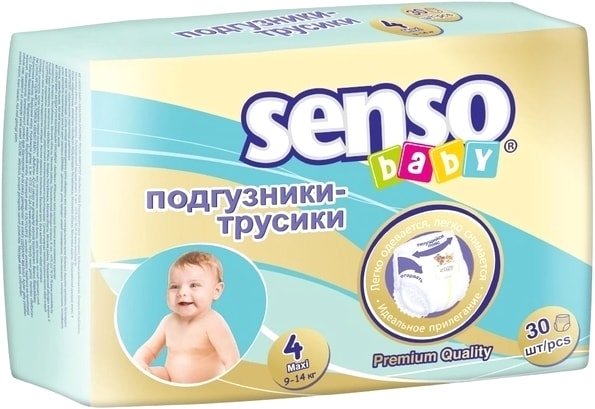 

Трусики-подгузники Senso Baby Maxi 4 (30 шт)