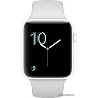 Умные часы Apple Watch Series 2 38mm White Ceramic with Cloud Sport Band [MNPF2]