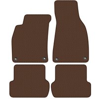 Комплект ковриков для авто Alicosta Audi A4 II, III (кабриолет, универсал, седан / B7, B6) 2000 - 2009 (коричневый, сота)
