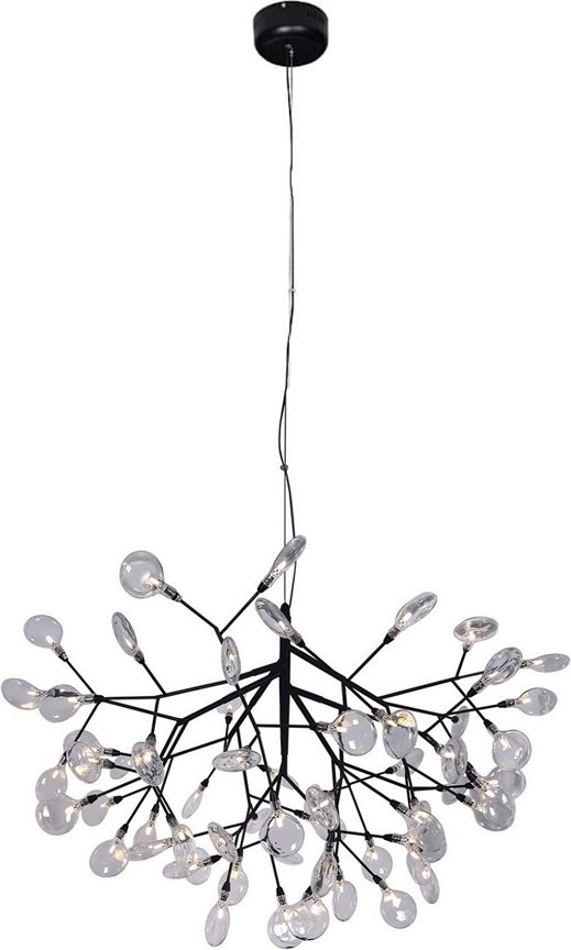 

Подвесная люстра Crystal Lux Evita SP63 Black/Transparent