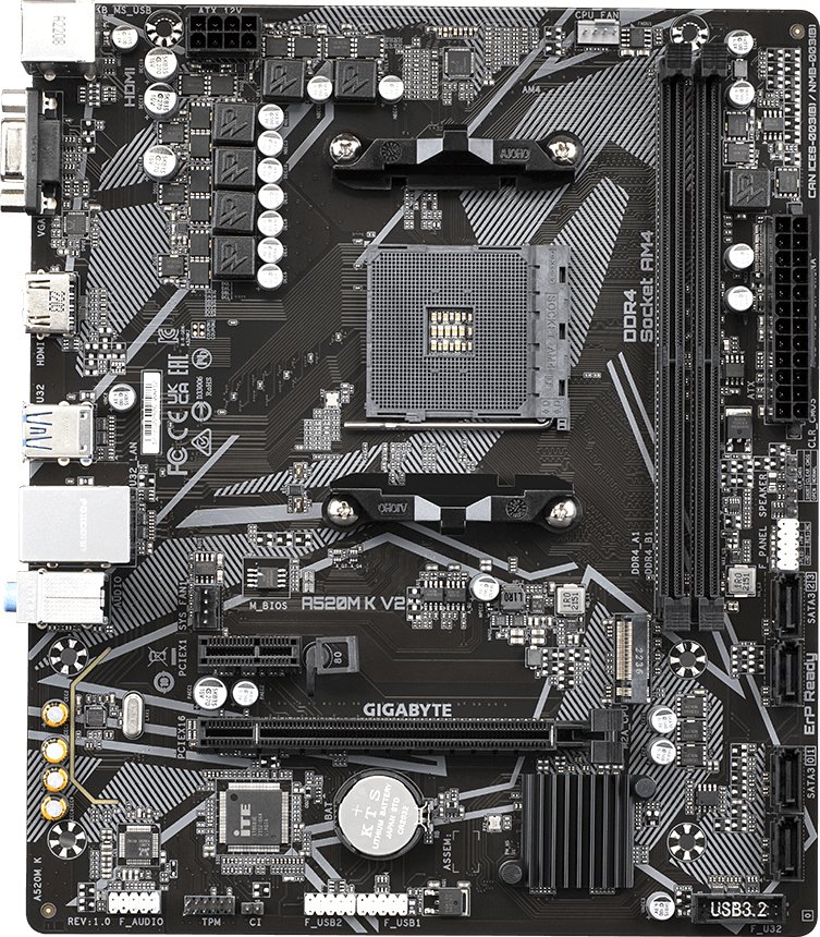

Материнская плата Gigabyte A520M K V2 (rev. 1.0)