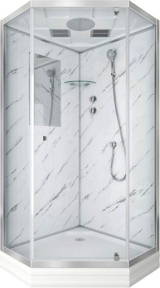 

Душевая кабина Niagara NG-7702DM 100x100x210 (прозрачное стекло)