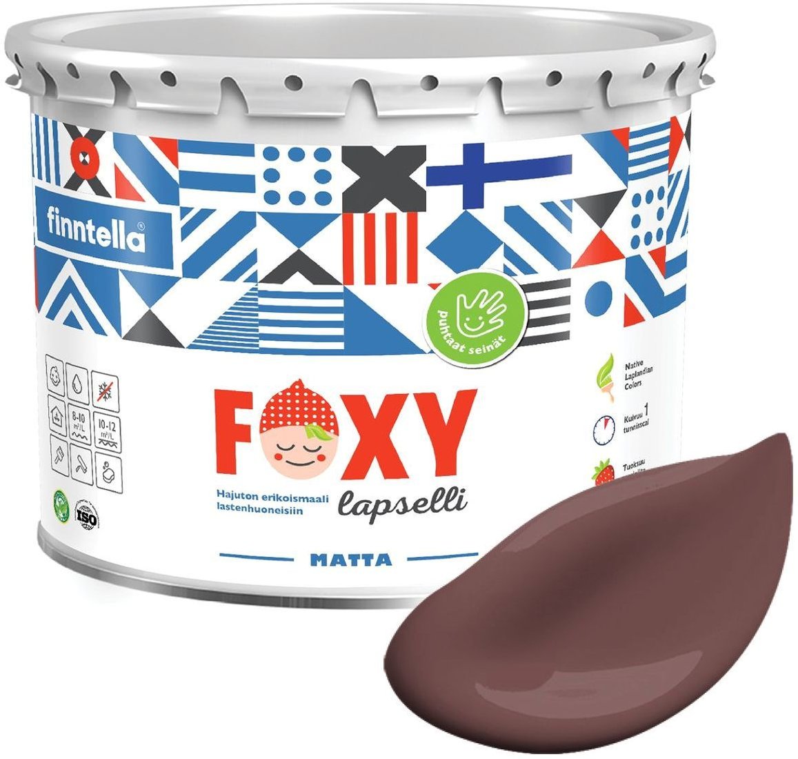 

Краска Finntella Foxy Lapselli Matte Joulu F-50-1-3-FL251 2.7 л (коричневый)
