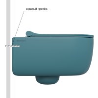 Унитаз подвесной Berges Wasserhaus Ego XL Rimless 082040