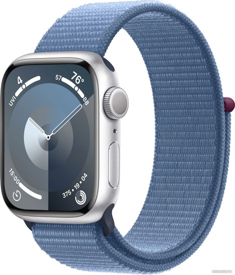 Apple Watch Series 9 41 мм (, srebrny/niebieski,)