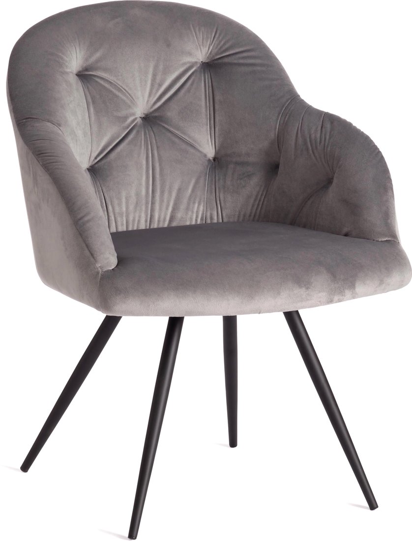 

Стул с подлокотниками TetChair Livorno mod.1602 (серый вельвет)