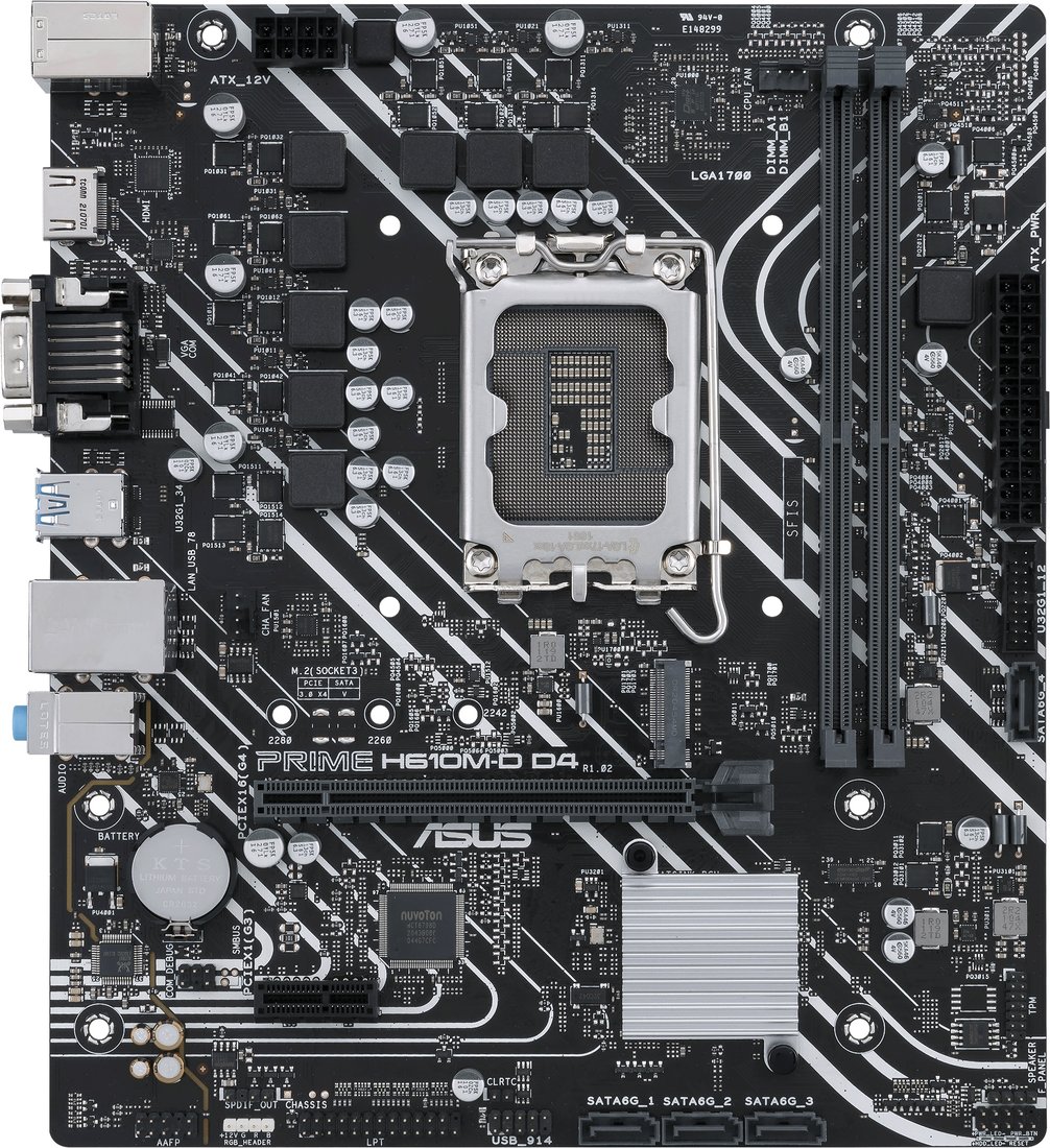 

Материнская плата ASUS Prime H610M-D D4