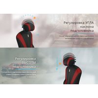 Офисное кресло Kulik System Victory Design азур (серый с подголовником)
