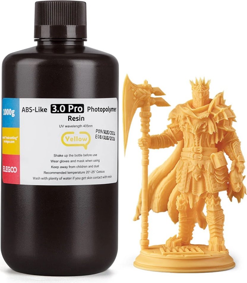 

Фотополимер Elegoo ABSlike V3.0 Pro 1кг (желтый)