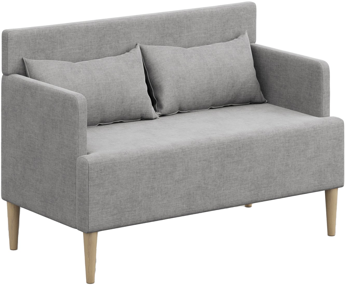 

Диван Mio Tesoro Киус с подушками (микровелюр/серый №17)