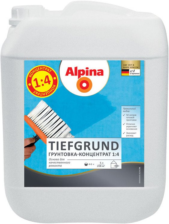 

Акриловая грунтовка Alpina Tiefgrund (2.5 л)