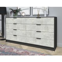 Комод Интерлиния Концепт КТ-К197 (бетон лайт/антрацит)