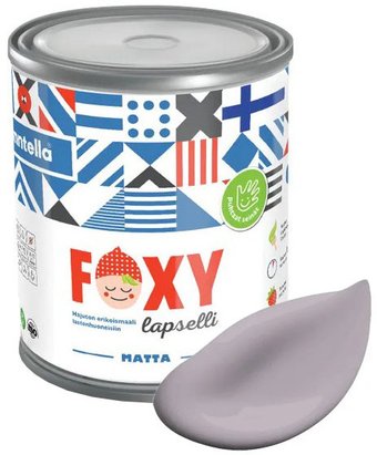 Краска Finntella Foxy Lapselli Matte Tori F-50-1-1-FL239 0.9 л (фиолетовый (лиловый)/серый)