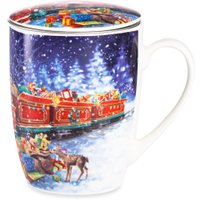 Кружка Lamart Сюрприз Новогодний поезд Санты LMR-23021