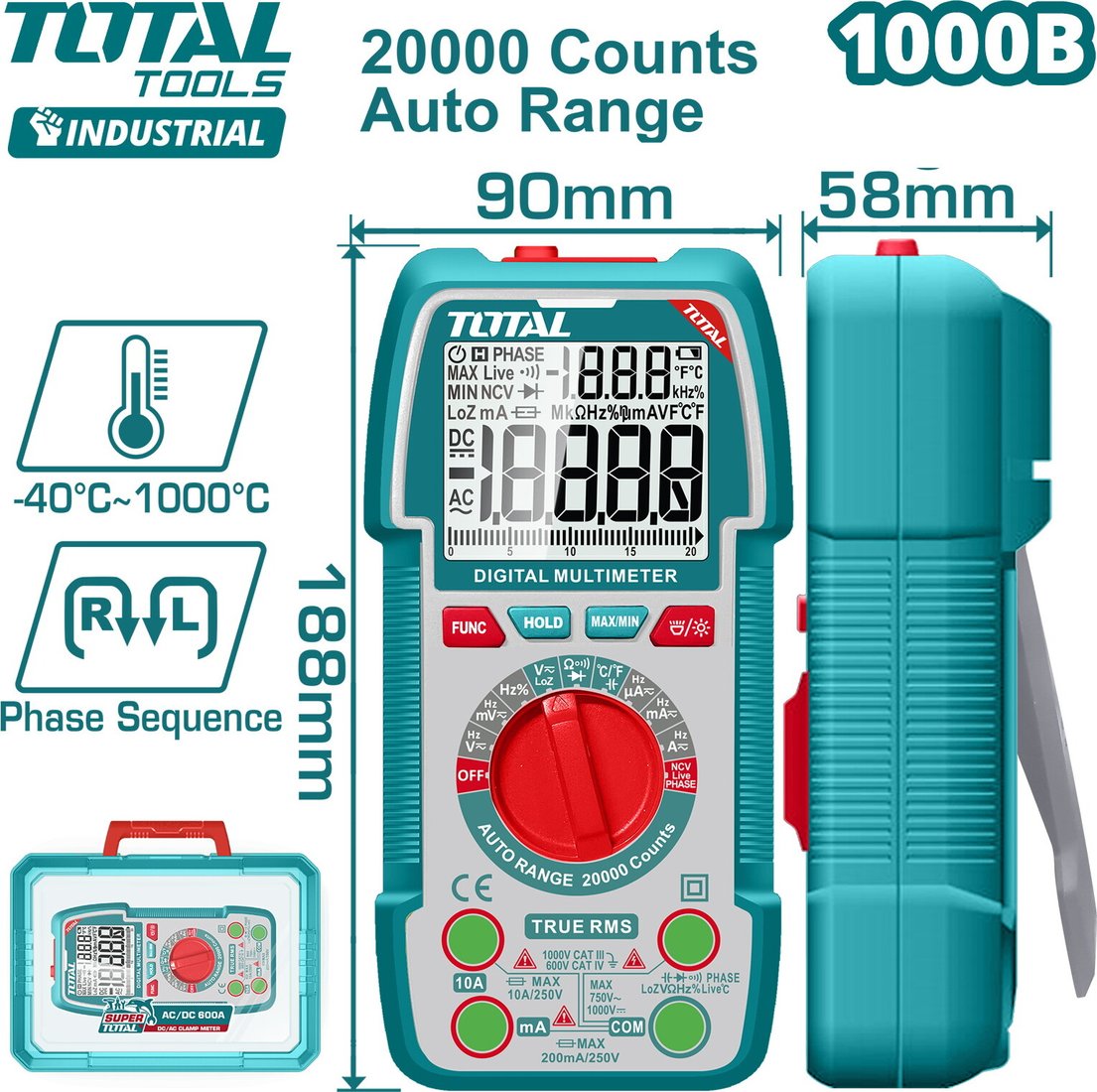 

Мультиметр Total TMT5410003