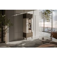 Шкаф-витрина Halmar Random 2 W-1 (кашемир/орех/черный)