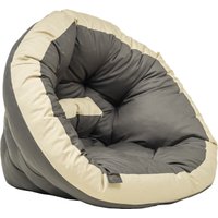 Кресло-мешок Mio Tesoro 4с0012тр (М, серый/бежевый)