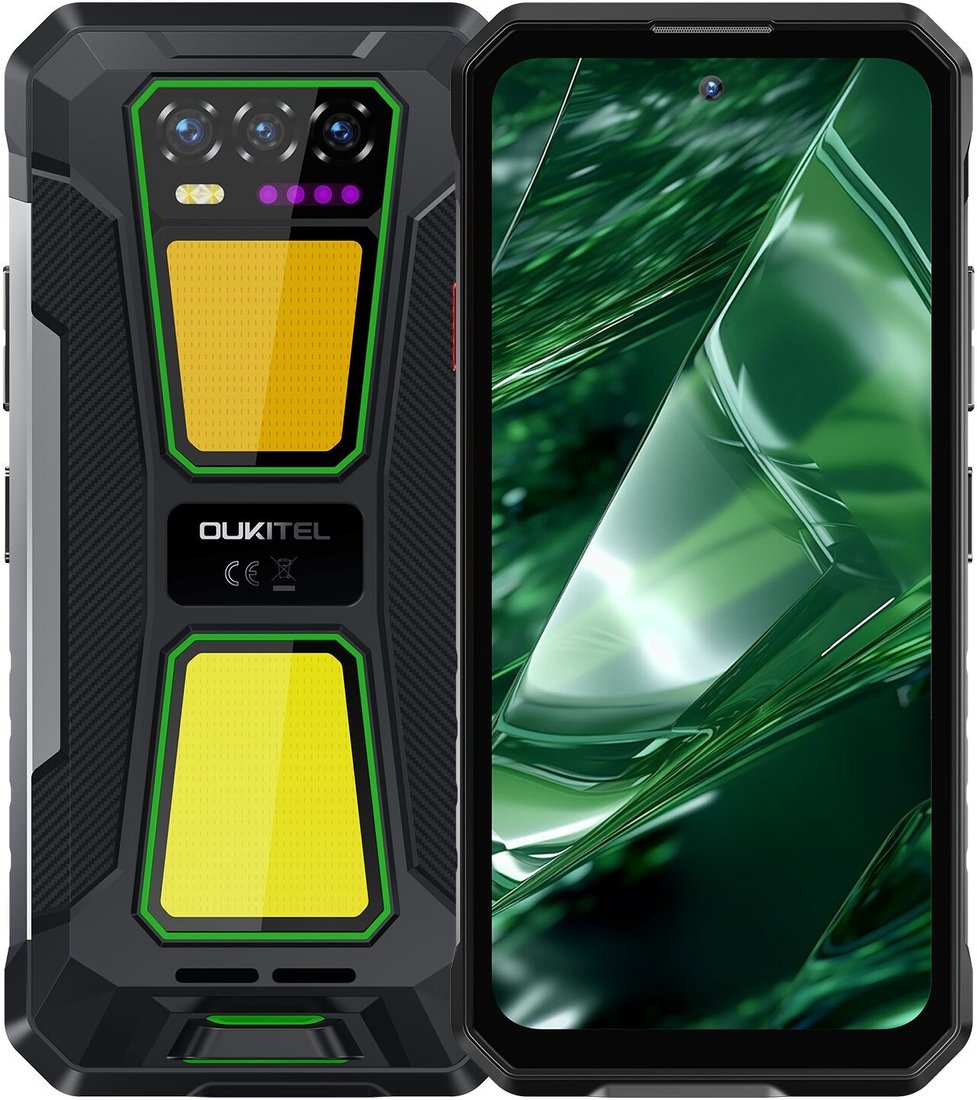 

Телефон Oukitel WP58 Pro 8GB/512GB (черный/зеленый)