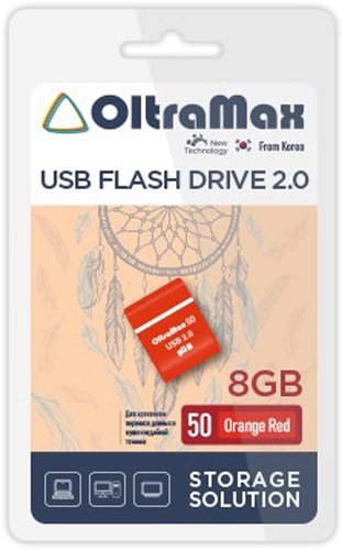 USB Flash OltraMax 50 8GB (оранжевый)