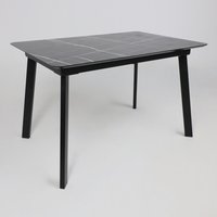 Кухонный стол Алвест AV 1209 120-160х80 (черный тунис /черный)